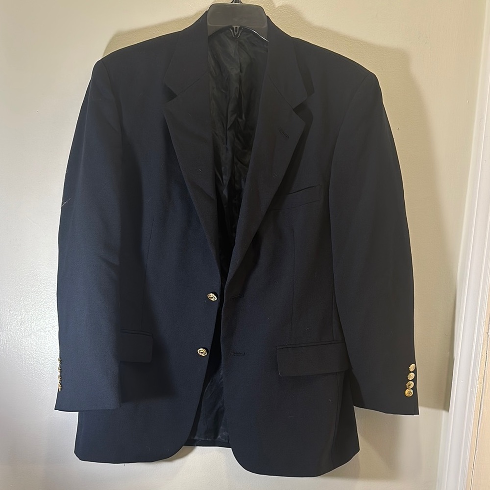 Wimbledon Black and Gold Sport Coat Tailored Blazer